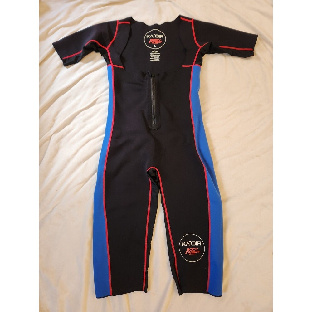KA’OIR Body Sweat Weight Loss Sauna Suit Bodysuit Zip Front Size L
